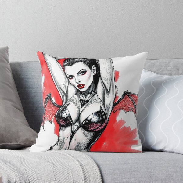 Item preview, Sexy Vampire demon fantasy punk horror Girl illustration designed and sold by Vintage Designs +.