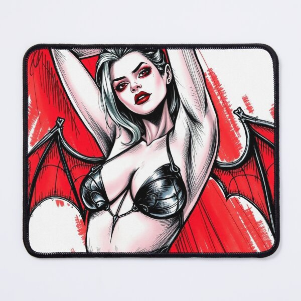 Item preview, Sexy Vampire demon fantasy punk horror Girl illustration designed and sold by Vintage Designs +.