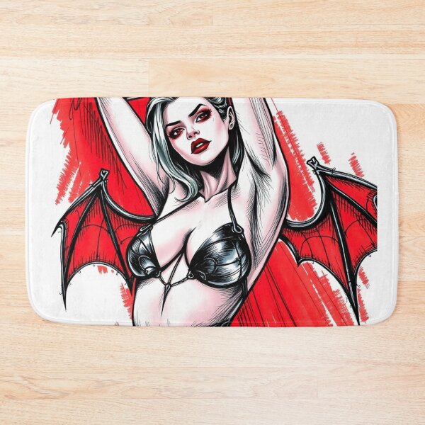 Item preview,  Sexy Vampire demon fantasy punk horror Girl illustration designed and sold by Vintage Designs +.