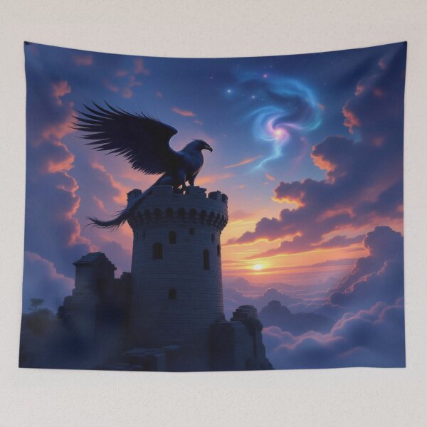 Item preview, Above the Clouds – A mystical guardian between Castle Dreams and Cosmic Light designed and sold by FotoworldEdel.
