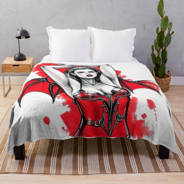 Item preview, Sexy Vampire demon fantasy punk horror Girl illustration designed and sold by Vintage Designs +.