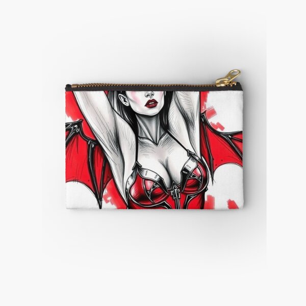 Item preview, Sexy Vampire demon fantasy punk horror Girl illustration designed and sold by Vintage Designs +.