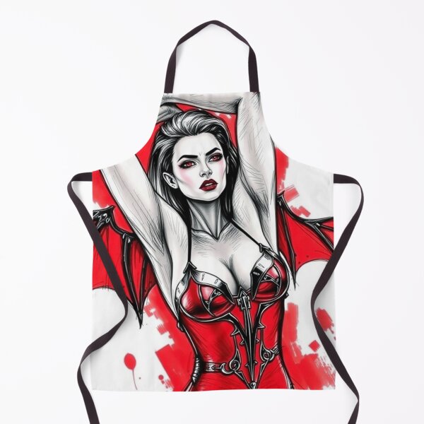 Item preview, Sexy Vampire demon fantasy punk horror Girl illustration designed and sold by Vintage Designs +.