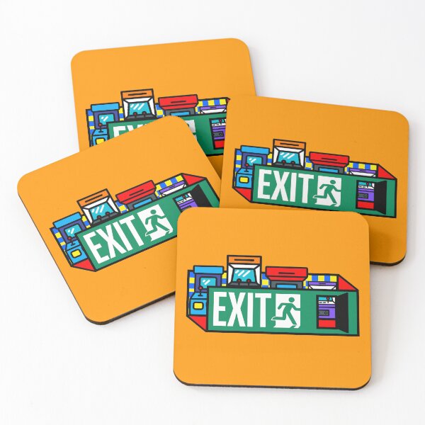 Item preview, Exit to Arcade — Escape Reality, Go Gaming (Retro style) designed and sold by PALMNESS.