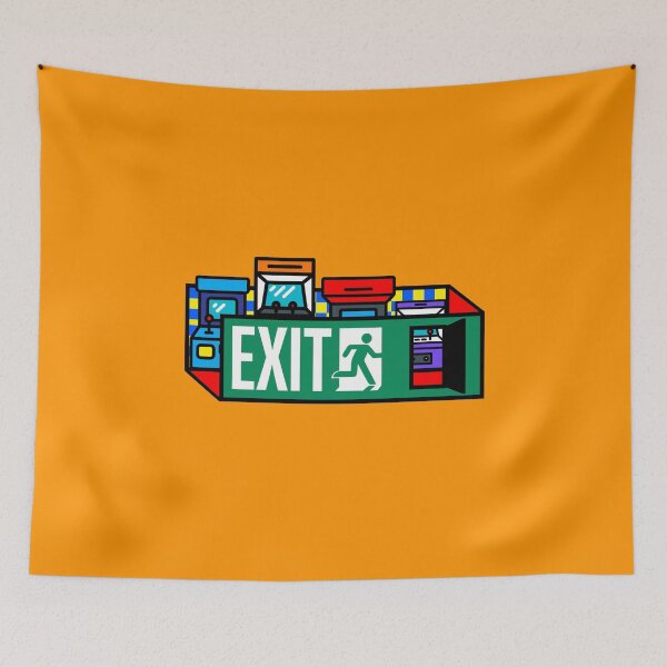 Item preview, Exit to Arcade — Escape Reality, Go Gaming (Retro style) designed and sold by PALMNESS.