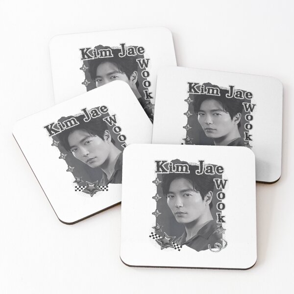 Item preview,  Kim Jae-wook (김재욱) Korean Actor Kdrama Black and White Collage Digital Art Portrait designed and sold by AJUNICE STUDIO.