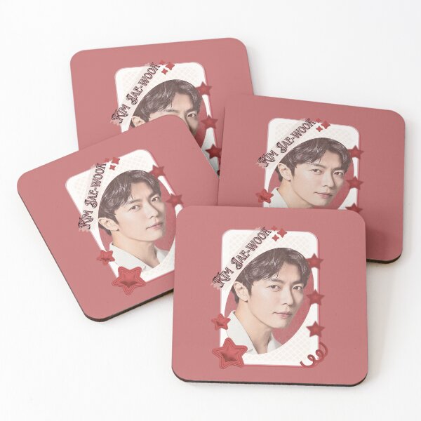 Item preview, Kim Jae-wook (김재욱) Korean Actor Kdrama Card Red Aesthetic Collage Design designed and sold by AJUNICE STUDIO.