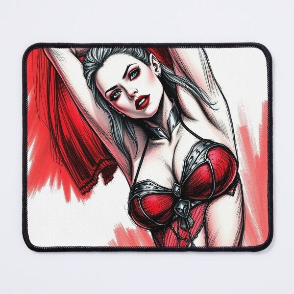 Item preview, Sexy Vampire demon fantasy punk horror Girl illustration designed and sold by Vintage Designs +.