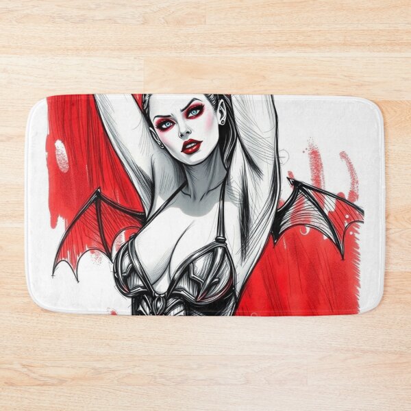 Item preview,  Sexy Vampire demon fantasy punk horror Girl illustration designed and sold by Vintage Designs +.