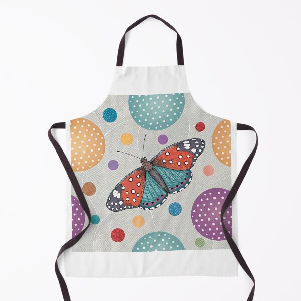 Item preview, Retro Butterfly on Polka Dots designed and sold by Fabrifrank.