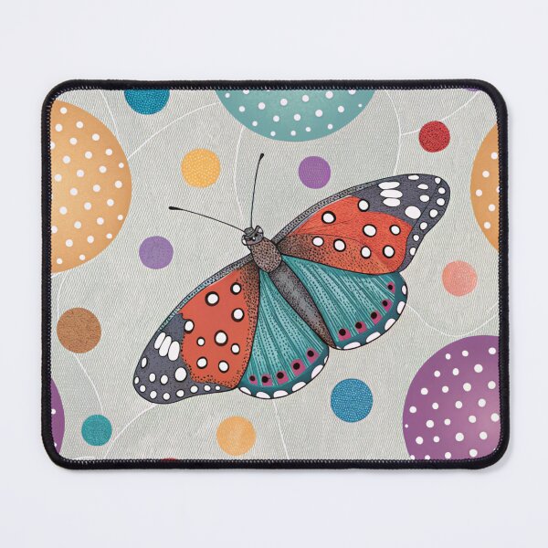 Item preview, Retro Butterfly on Polka Dots designed and sold by Fabrifrank.