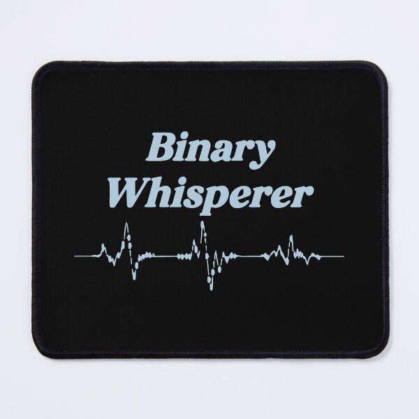 Item preview, Binary Whisperer Light Blue Grey – Tech and Coding Design designed and sold by VenDecoArt.
