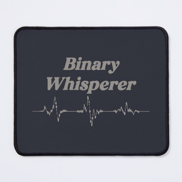 Item preview, Binary Whisperer Warm Grey – Tech and Coding Design  designed and sold by VenDecoArt.