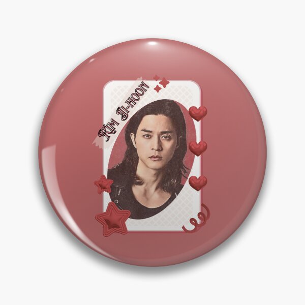 Item preview, Kim Ji-hoon (김지훈) Korean Actor Kdrama Card Red Aesthetic Collage Design designed and sold by AJUNICE STUDIO.