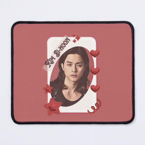 Item preview, Kim Ji-hoon (김지훈) Korean Actor Kdrama Card Red Aesthetic Collage Design designed and sold by AJUNICE STUDIO.