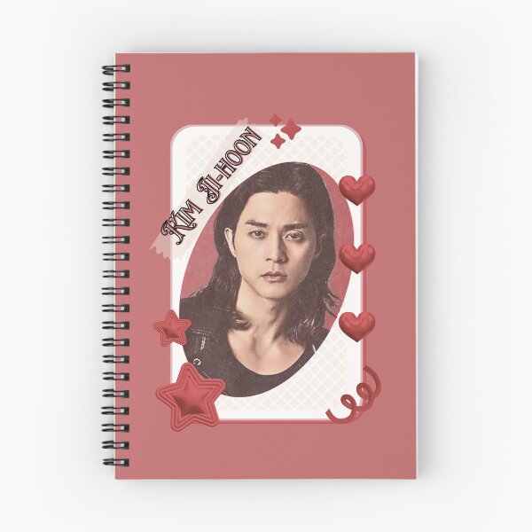 Item preview, Kim Ji-hoon (김지훈) Korean Actor Kdrama Card Red Aesthetic Collage Design designed and sold by AJUNICE STUDIO.