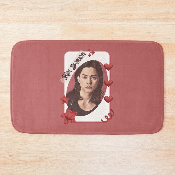 Item preview, Kim Ji-hoon (김지훈) Korean Actor Kdrama Card Red Aesthetic Collage Design designed and sold by AJUNICE STUDIO.