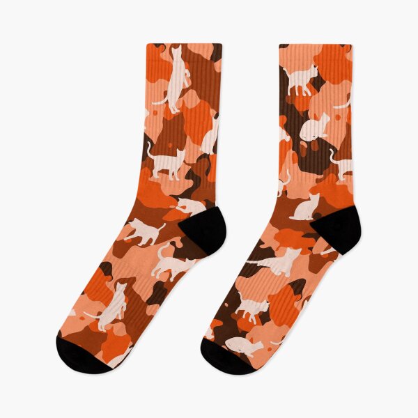 Item preview, Cute Camo Cat Pattern Orange designed and sold by BeebooDesign.