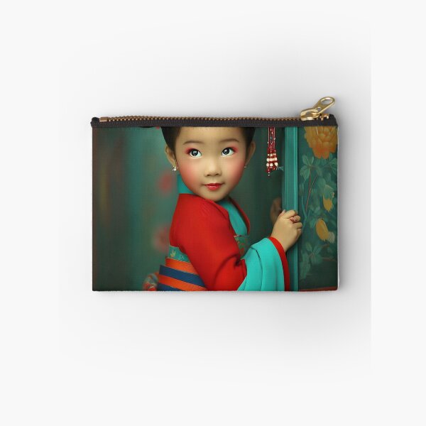 Item preview, Elegant Young Girl in Traditional Vibrant Attire designed and sold by Artessie.
