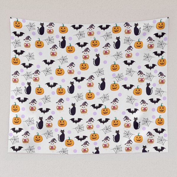 Item preview, Spooky Cute Pattern designed and sold by Dreamy Ocean Art.