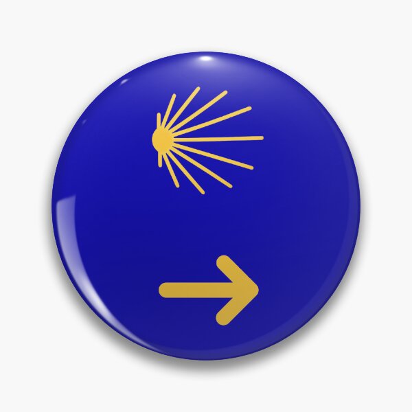Item preview, Camino de Santiago Scallop Shell Yellow Arrow designed and sold by bcpilgrim.