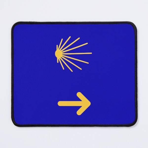 Item preview, Camino de Santiago Scallop Shell Yellow Arrow designed and sold by bcpilgrim.