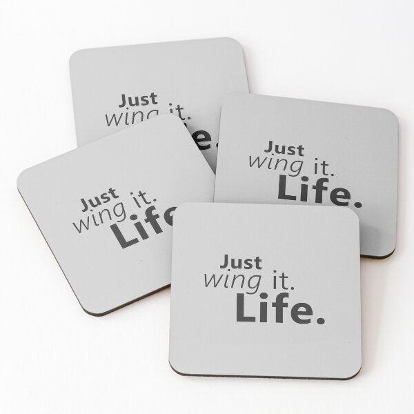 Artikelvorschau, Just wing it. Life.  entworfen und verkauft von Julia Snaigala.