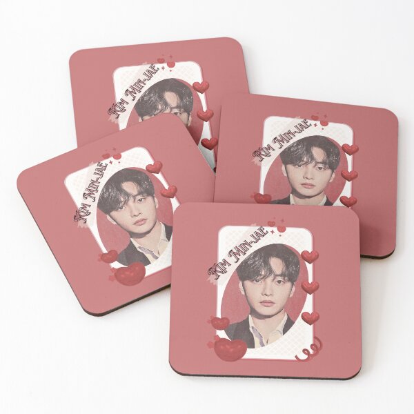 Item preview, Kim Min-jae (김민재) Korean Actor Kdrama Card Red Aesthetic Collage Design designed and sold by AJUNICE STUDIO.