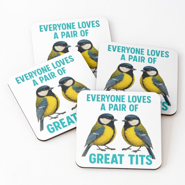 Item preview, Everyone Loves A Pair of Great Tits designed and sold by Angry Swan Designs.