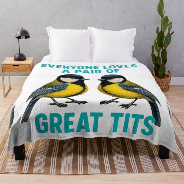 Item preview, Everyone Loves A Pair of Great Tits designed and sold by Angry Swan Designs.