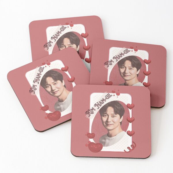 Item preview, Kim Nam-gil (김남길) Korean Actor Kdrama Card Red Aesthetic Collage Design designed and sold by AJUNICE STUDIO.