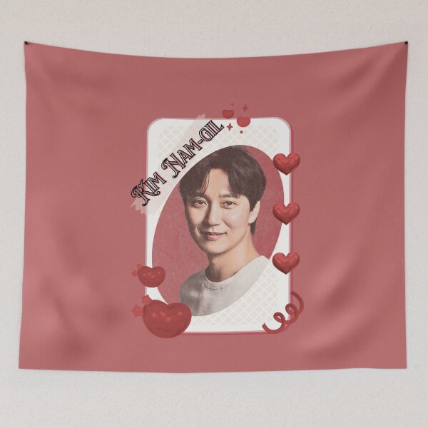 Item preview, Kim Nam-gil (김남길) Korean Actor Kdrama Card Red Aesthetic Collage Design designed and sold by AJUNICE STUDIO.
