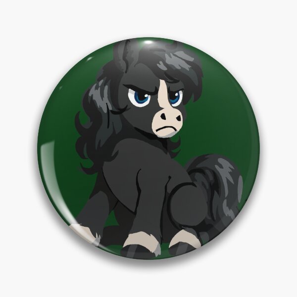 Item preview, Nonplussed Black and White Pony designed and sold by KlakkDrawsStuff.
