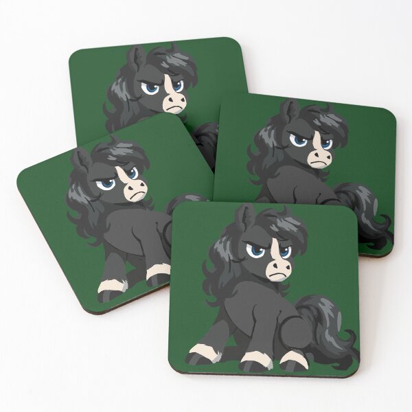 Item preview, Nonplussed Black and White Pony designed and sold by KlakkDrawsStuff.