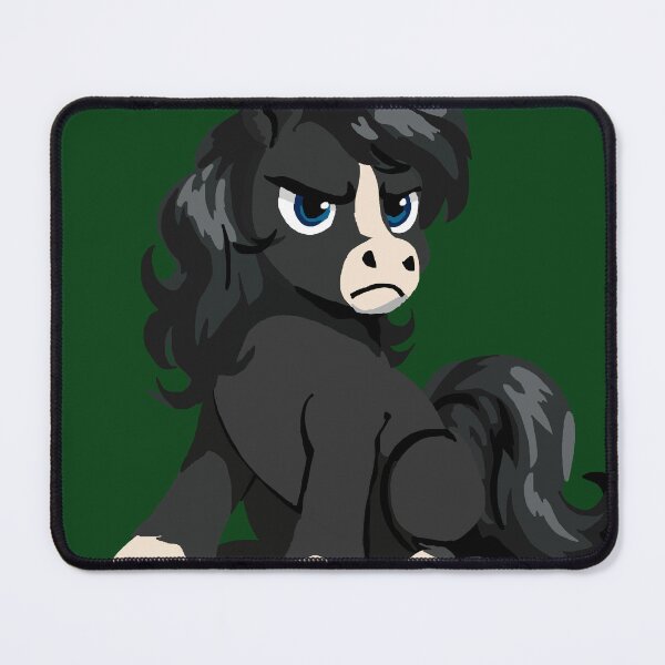 Item preview, Nonplussed Black and White Pony designed and sold by KlakkDrawsStuff.