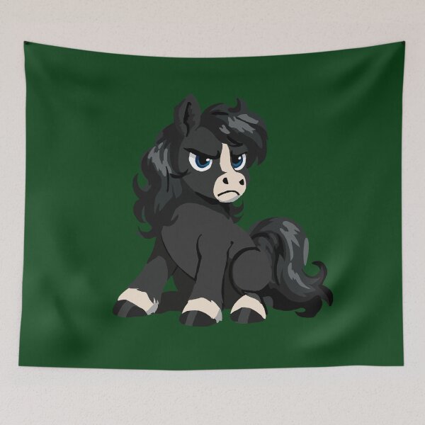Item preview, Nonplussed Black and White Pony designed and sold by KlakkDrawsStuff.