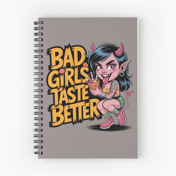 Item preview, Flirty Halloween Demon Girl “Bad Girls Taste Better” designed and sold by RDRdesign.
