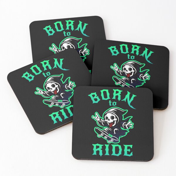 Item preview, Skull Skater - Born to Ride designed and sold by VaniTee Fair.