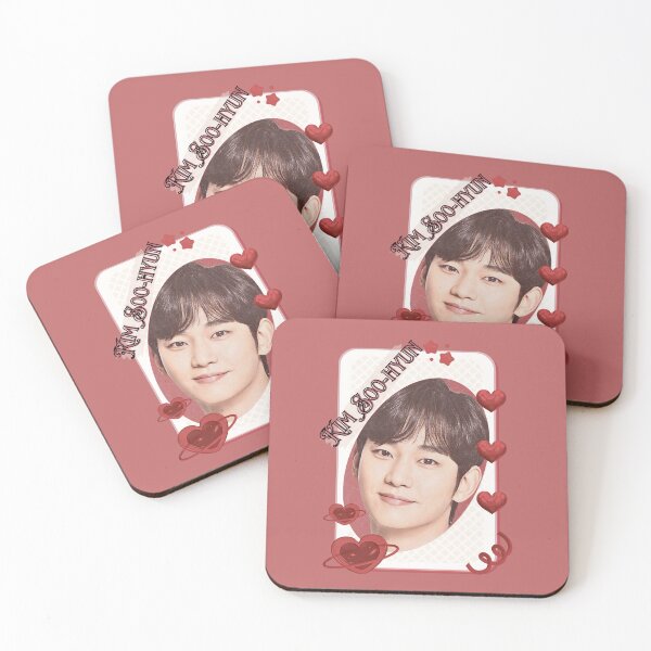 Item preview, Kim Soo-hyun (김수현) Korean Actor Kdrama Card Red Aesthetic Collage Design designed and sold by AJUNICE STUDIO.