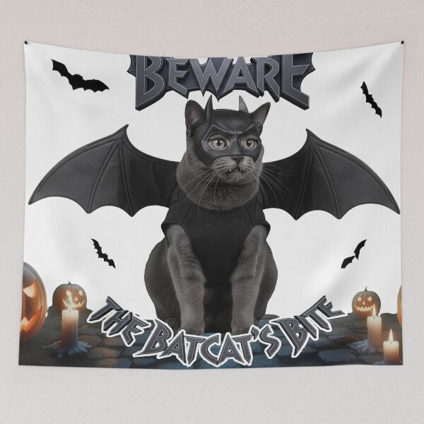 Item preview, Funny Superhero Cat Halloween designed and sold by TheSignFi.