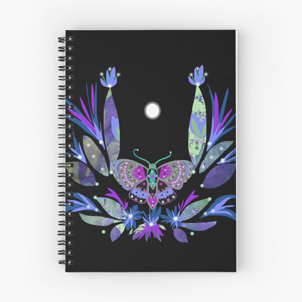 Item preview, Moth garden, midnight garden, full moon designed and sold by ZjalDesign.