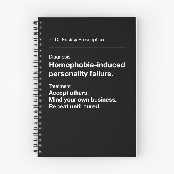 Item preview, Homophobia-Induced Personality Failure – Dr. Fucksy Prescription Design designed and sold by Tattee.