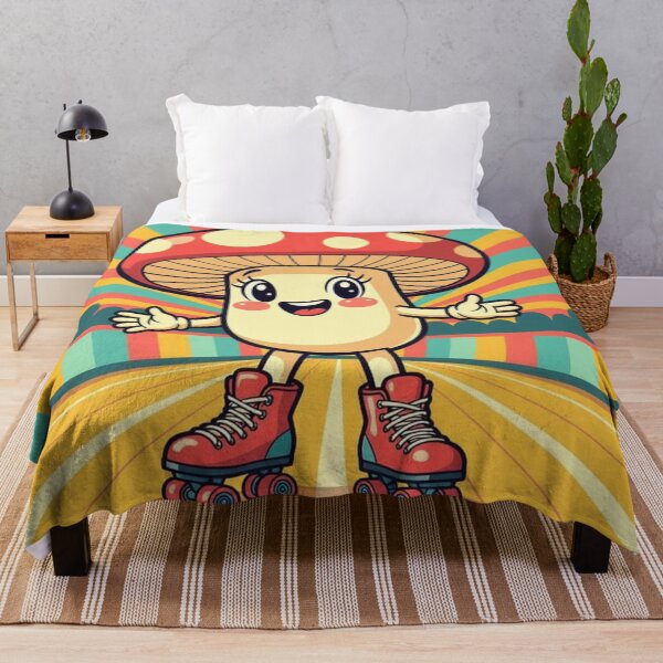 Item preview, Groovy Mushroom Roller Skater designed and sold by xArchGoDx.