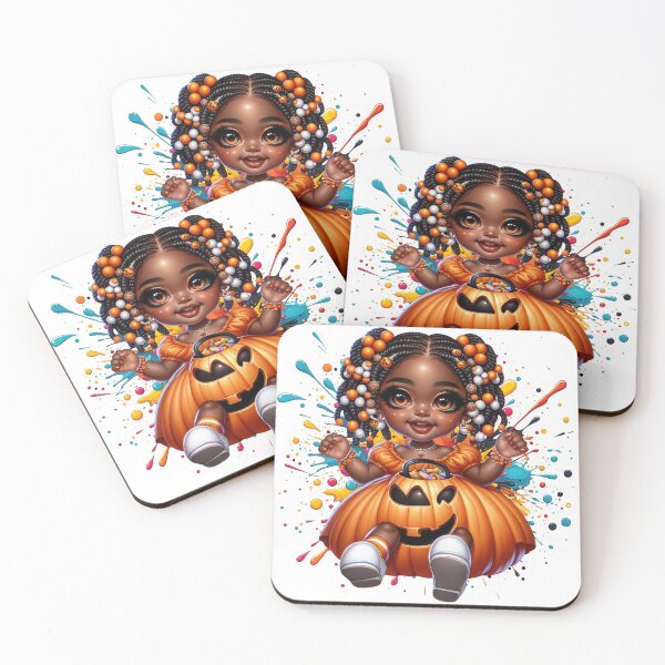 Item preview, Sweet Black Pumpkin Princess – Trick or Treat Art designed and sold by Lulunza.