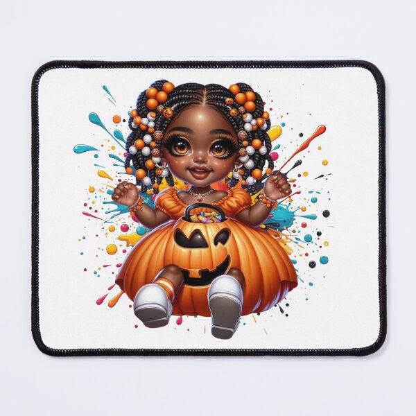 Item preview, Sweet Black Pumpkin Princess – Trick or Treat Art designed and sold by Lulunza.