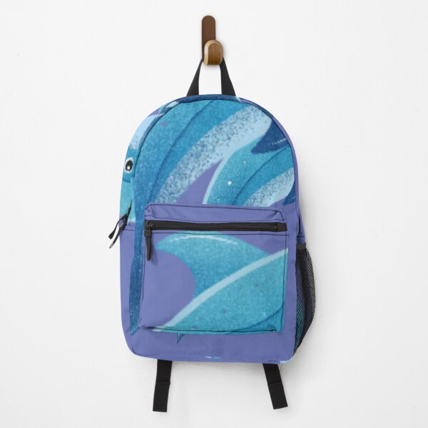 Artikelvorschau, Kawaii Delfin-Aufkleber – Süßer blauer Delfin, der aus dem Wasser springt entworfen und verkauft von Kawaii Planet Studio.