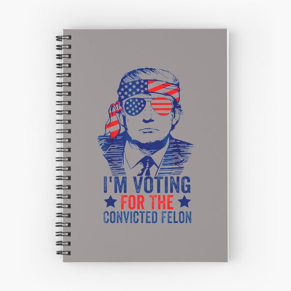 Item preview, I'M-VOTING-FOR-THE-CONVICTED-FELON-FUNNY-TRUMP-2024-T-SHIRT-(3) designed and sold by ChristosFink.