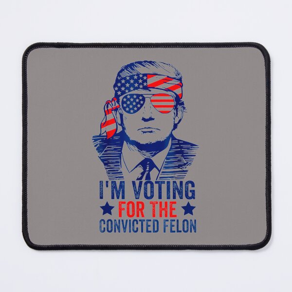 Item preview, I'M-VOTING-FOR-THE-CONVICTED-FELON-FUNNY-TRUMP-2024-T-SHIRT-(3) designed and sold by ChristosFink.