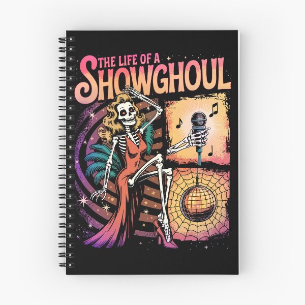 Item preview, The Life of A Showghoul Retro Halloween Show Skeleton Girl designed and sold by NelsBla.