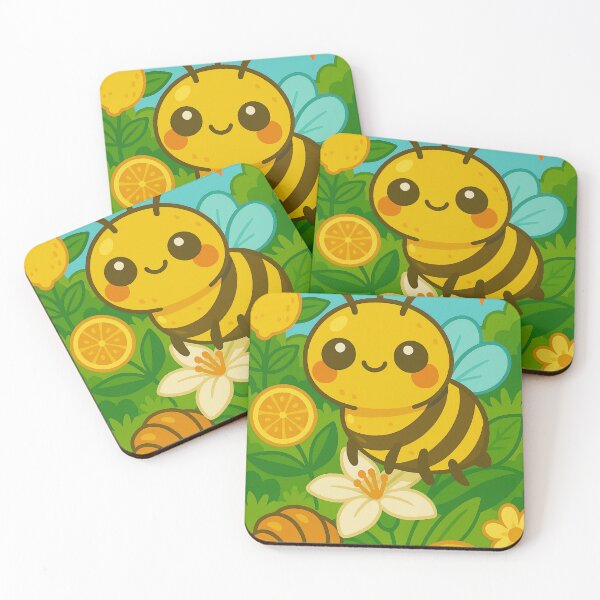Item preview, Lemonbee – Kawaii Citrus Garden Buzz designed and sold by Whiskers&Waffles.
